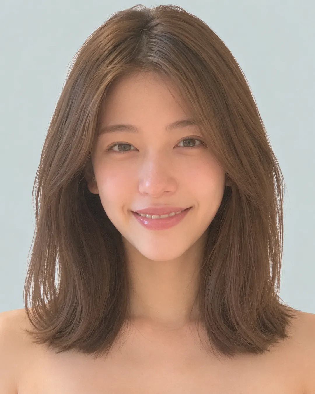 内扣波波(薰衣草灰紫) · 人像脸模参考