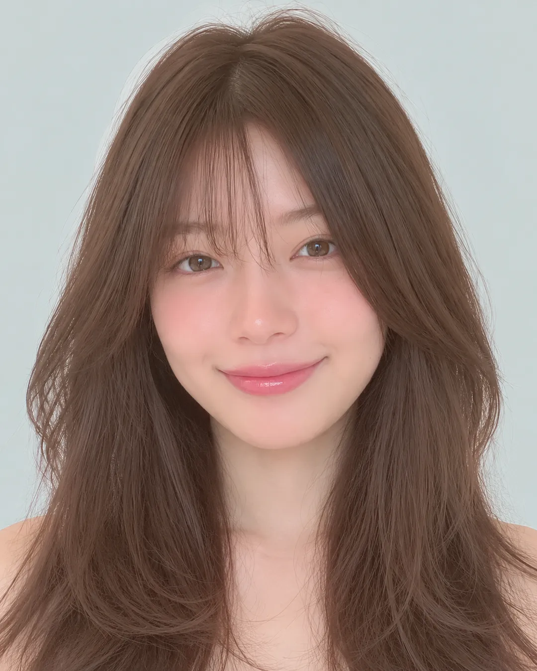 空气齐刘海碎层次 · 人像脸模参考
