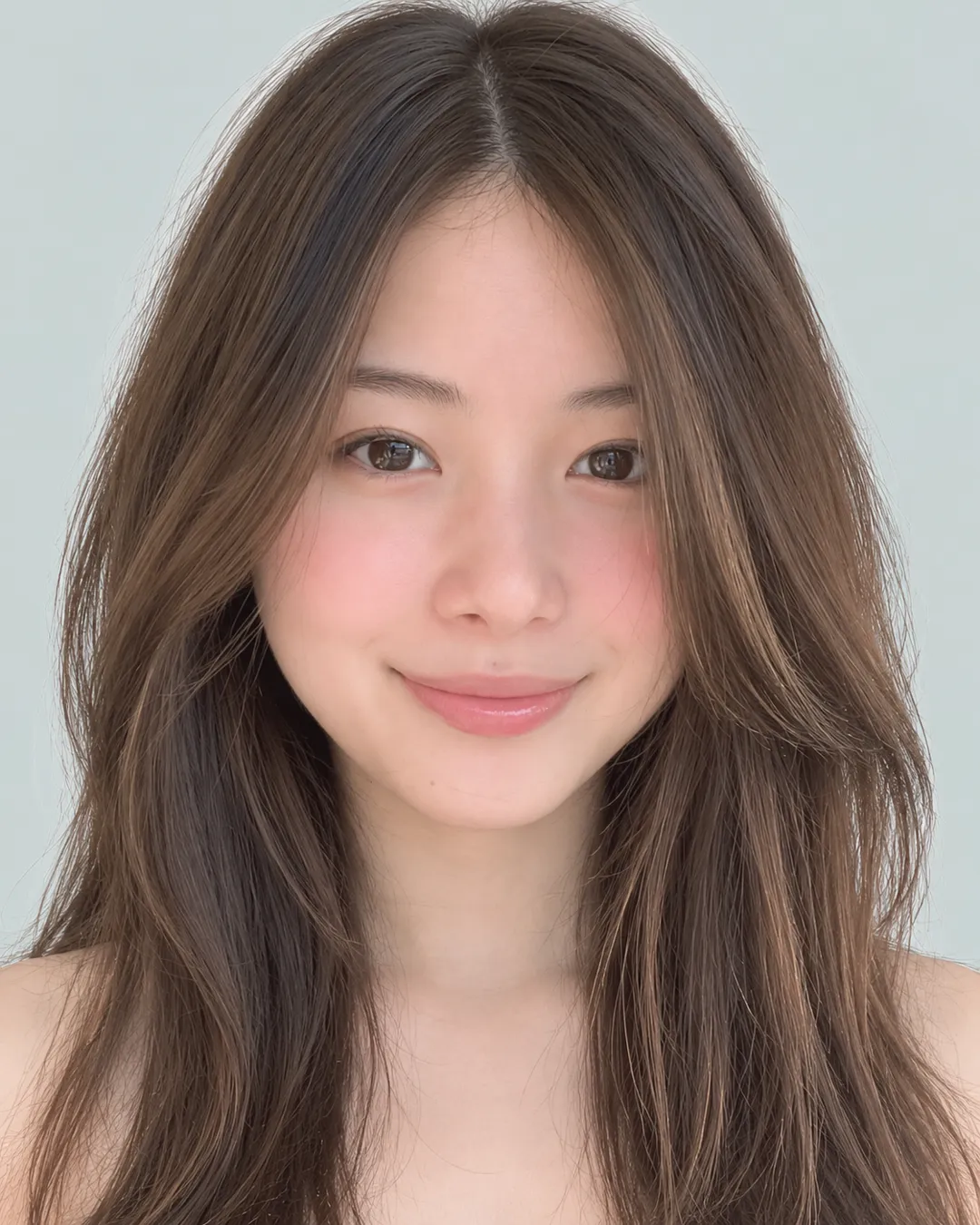 蝴蝶剪(榛子棕) · 人像脸模参考