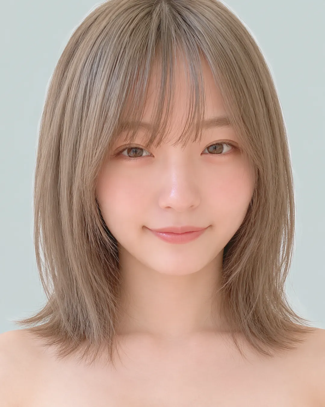 蘑菇短发(长刘海) · 人像脸模参考