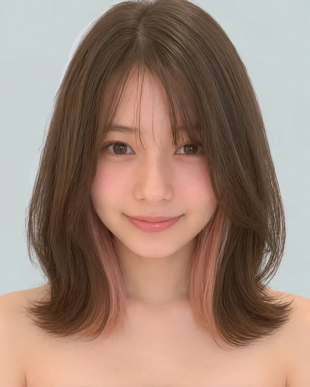 收腰波波(内层挑染) · 人像脸模参考