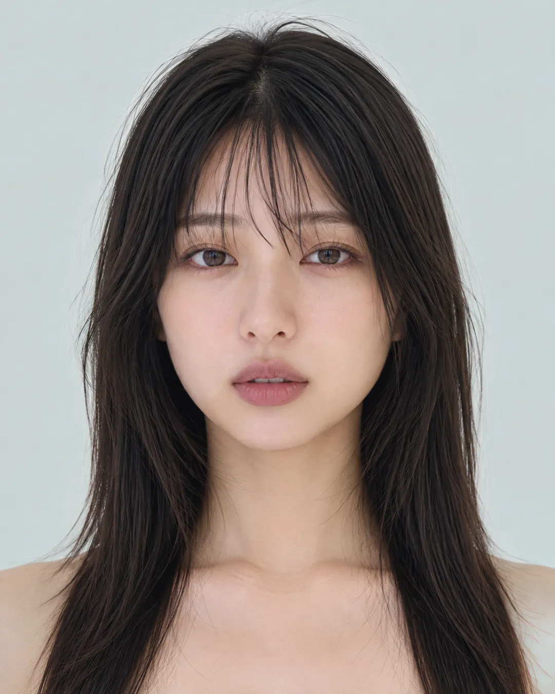 长发 · 正脸