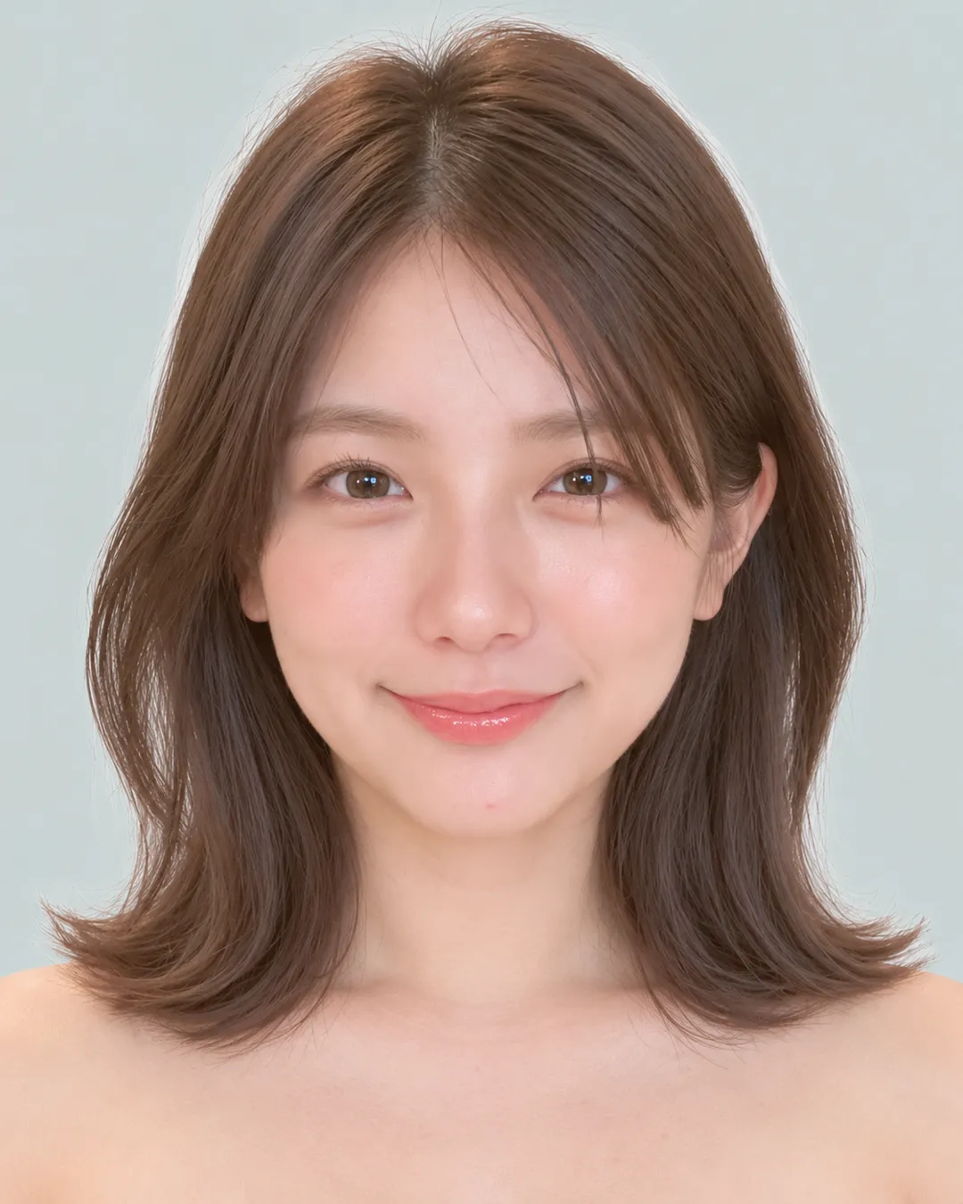 内扣波波(薰衣草灰紫) · 人像脸模参考