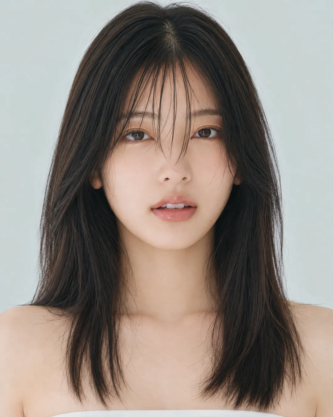 半长发 · 正脸 · 人像脸模参考