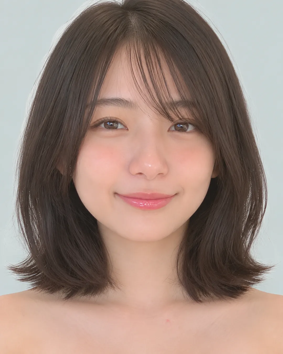 内扣波波(薰衣草灰紫) · 人像脸模参考
