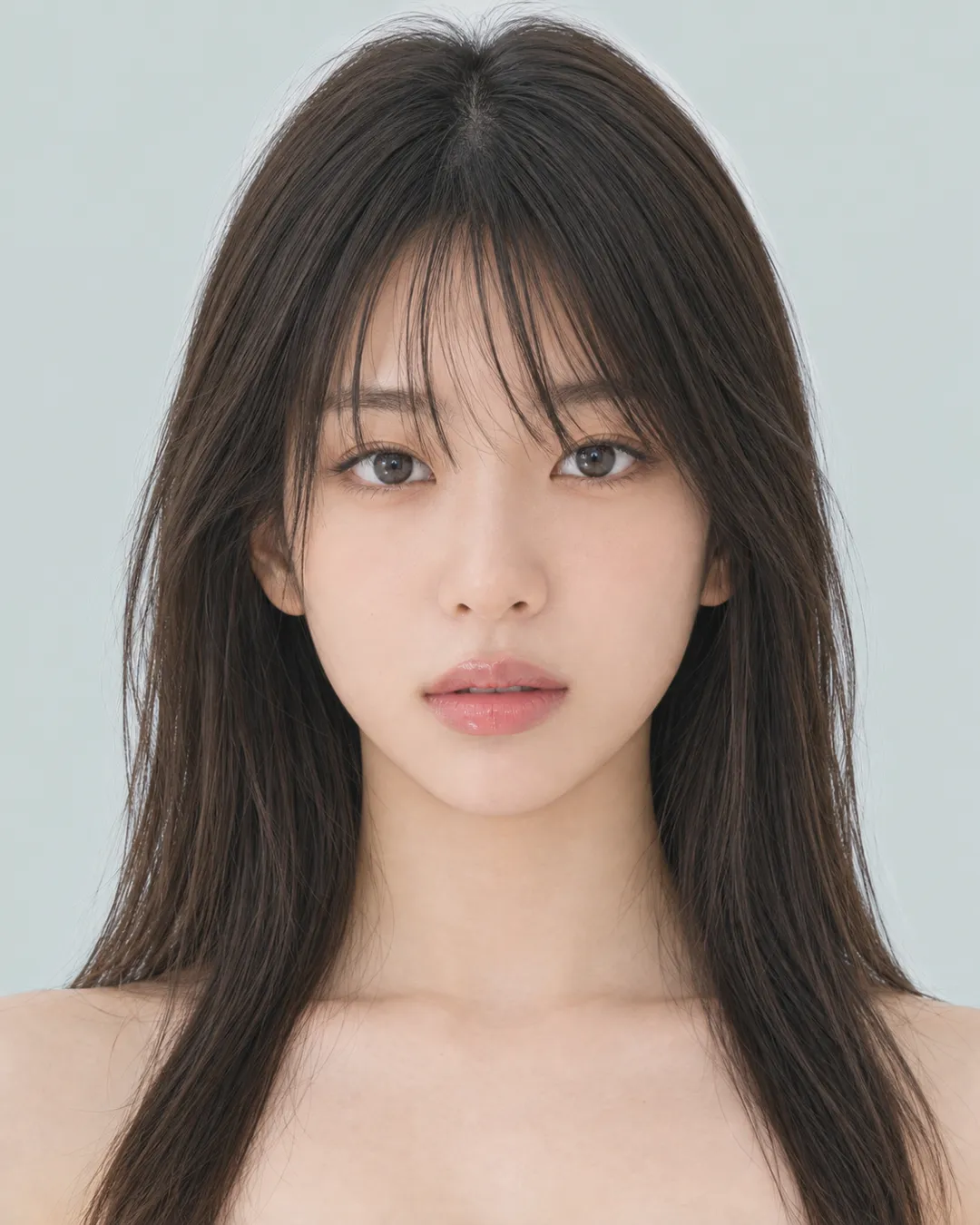 长发 · 正脸