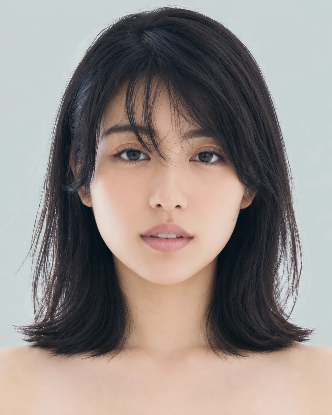 中长发 · 正脸 · 人像脸模参考
