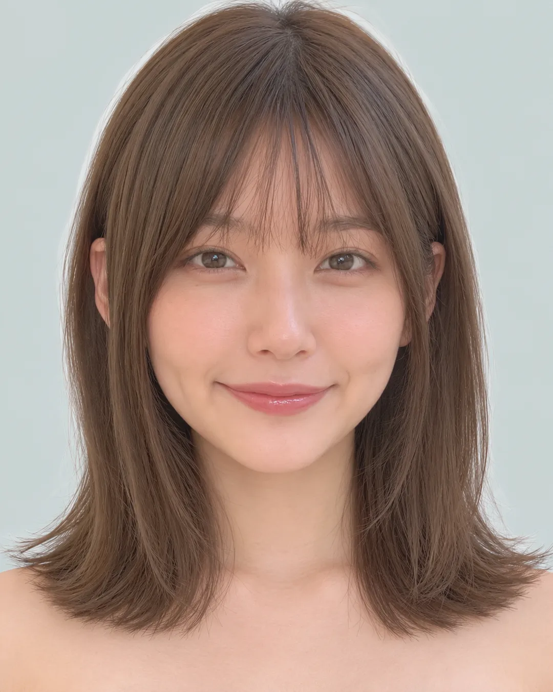 内扣波波(薰衣草灰紫) · 人像脸模参考