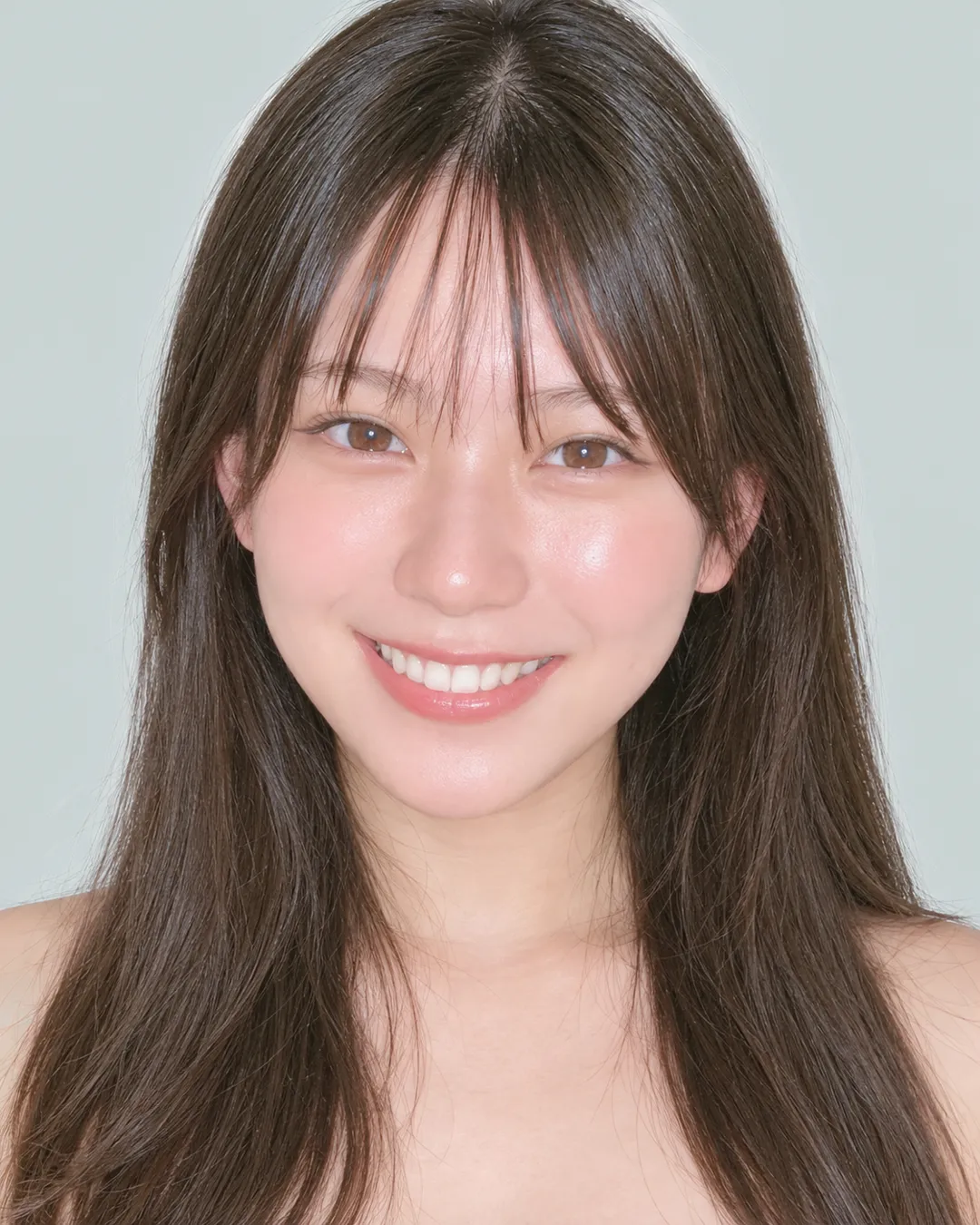 长发 · 正脸 · 人像脸模参考