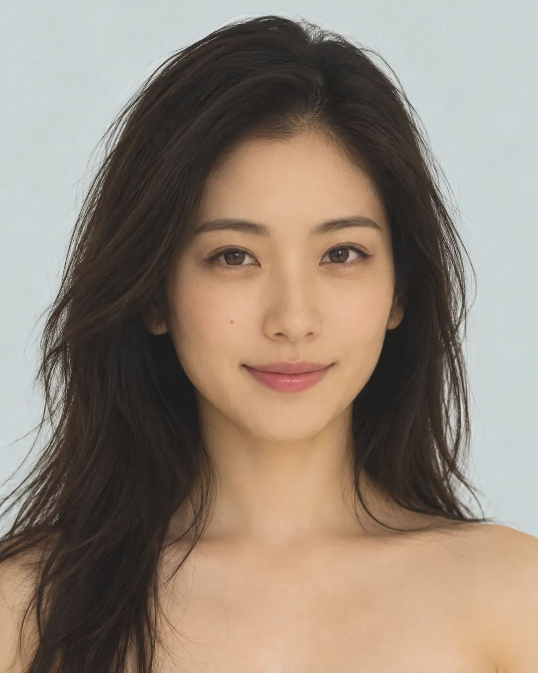 长发 · 正脸 · 人像脸模参考