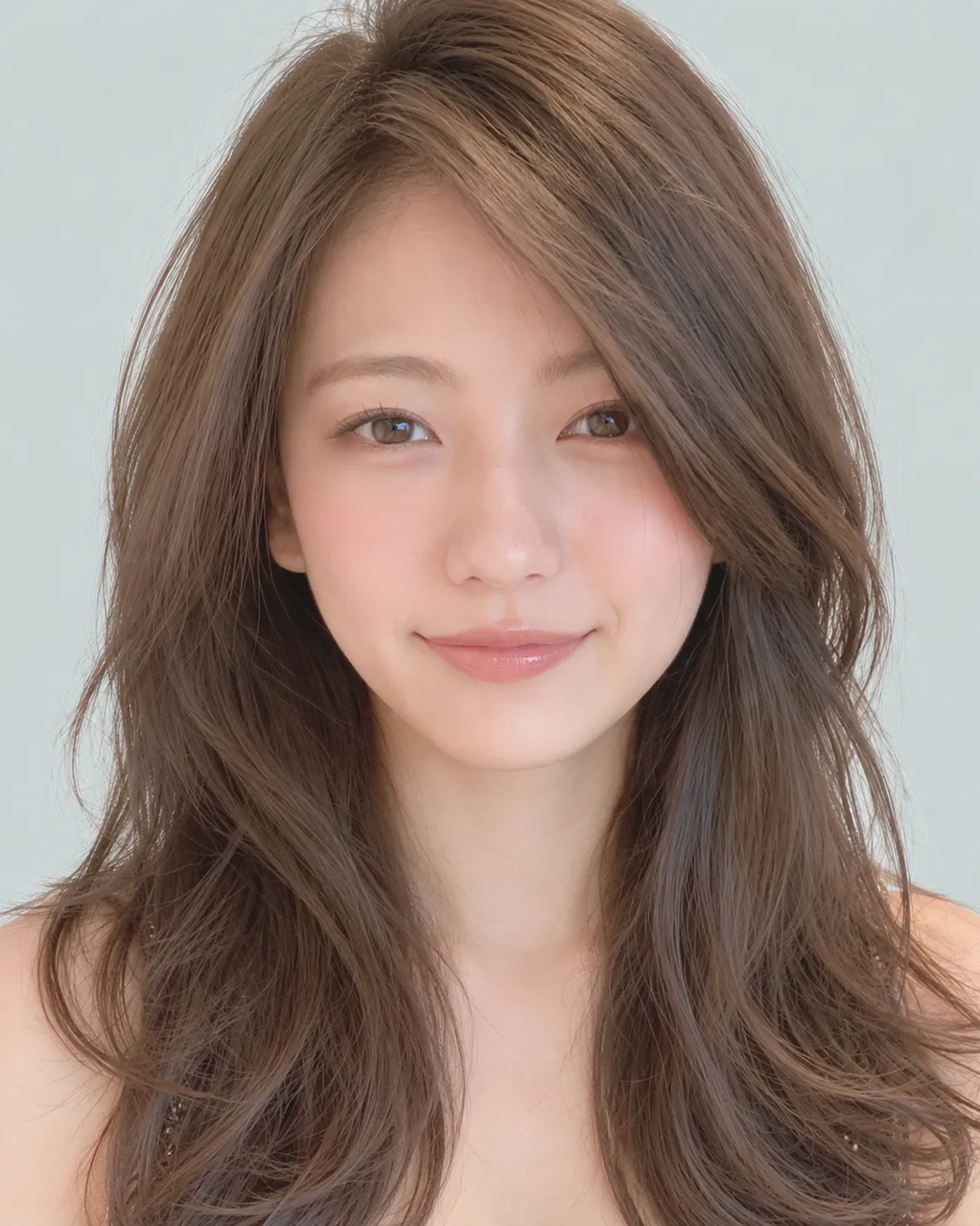 中长慵懒卷(卷发棒卷感) · 人像脸模参考