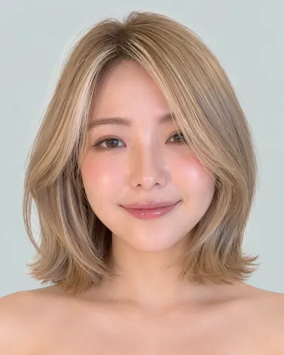 挑染圆润短发