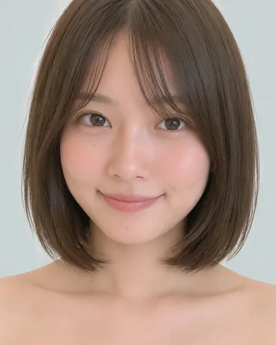 圆润短波波（空气刘海·深棕色）
