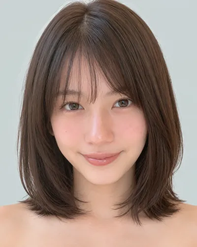 韩式锁骨流苏波波（侧分刘海）