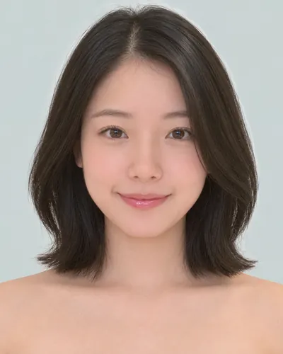 前长后短菱形短波波（黑发）