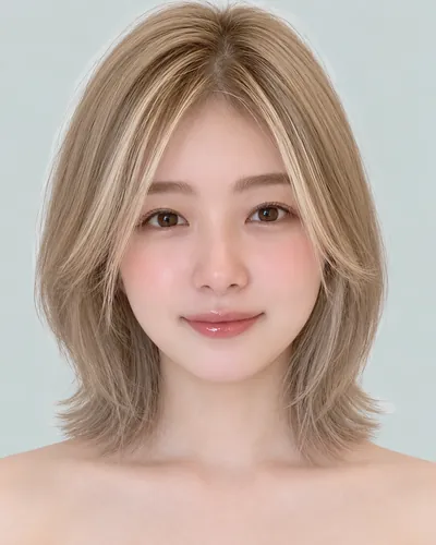 挑染圆润短发